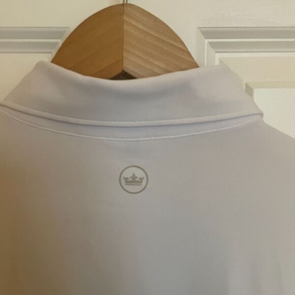 Peter Millar Golf Polo Large Striped Breathable Outdoors Lightweight Breathable - Picture 5 of 11